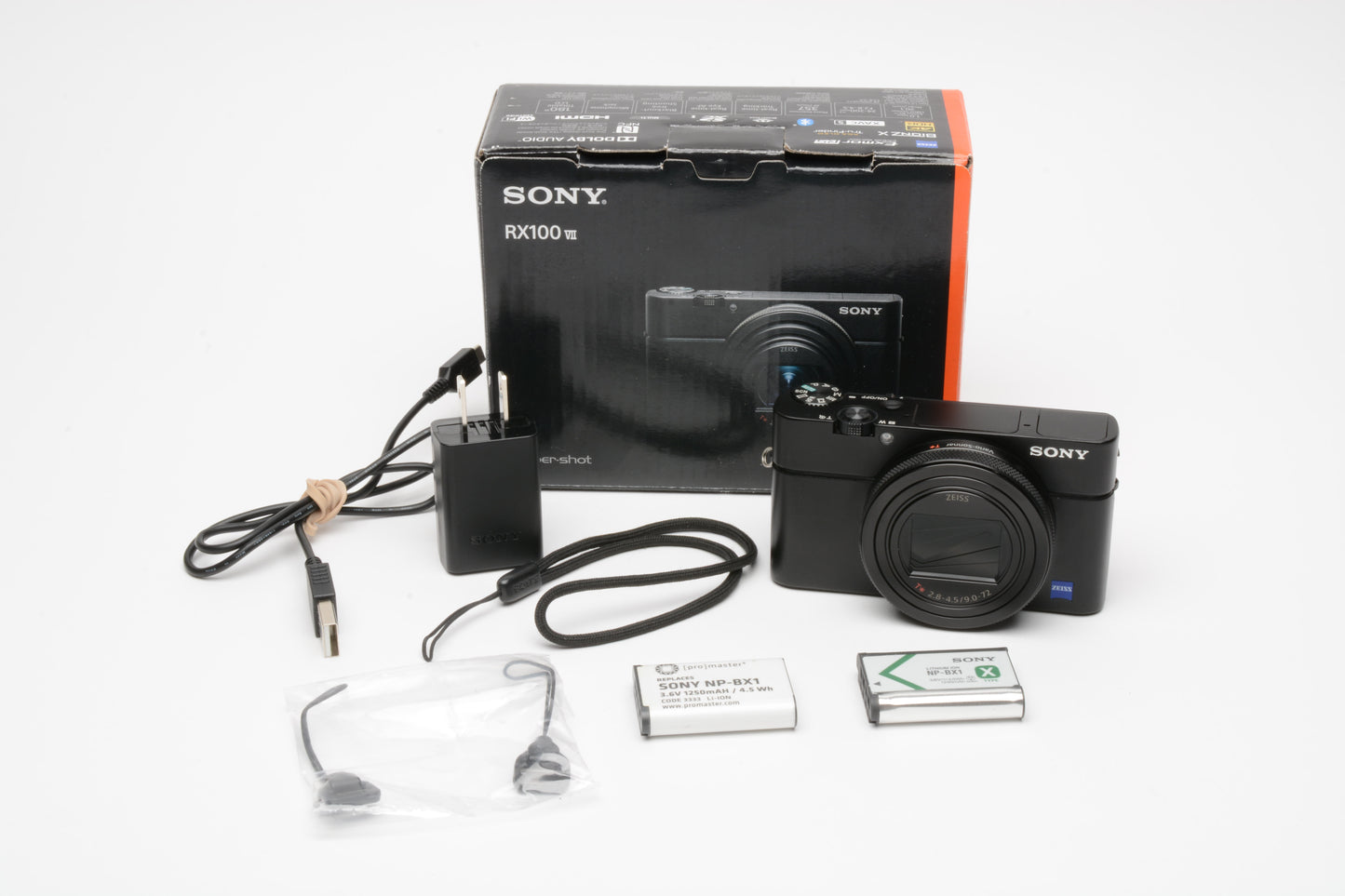 Sony RX100 VII Digital Point&Shoot 20.1MP, Boxed, Batt+charger/USB, Mint