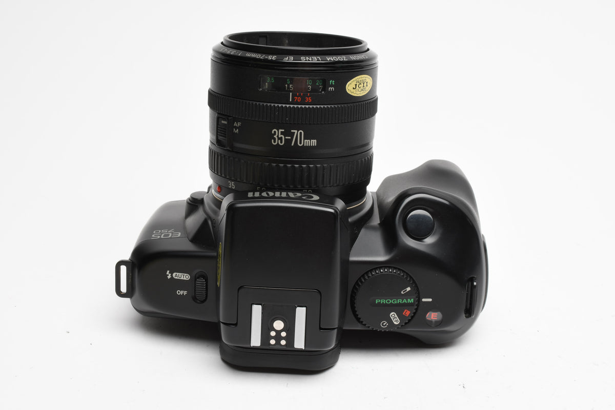 Canon EOS 750 35mm SLR w/35-70mm f3.5-4.5 Zoom Lens, Strap