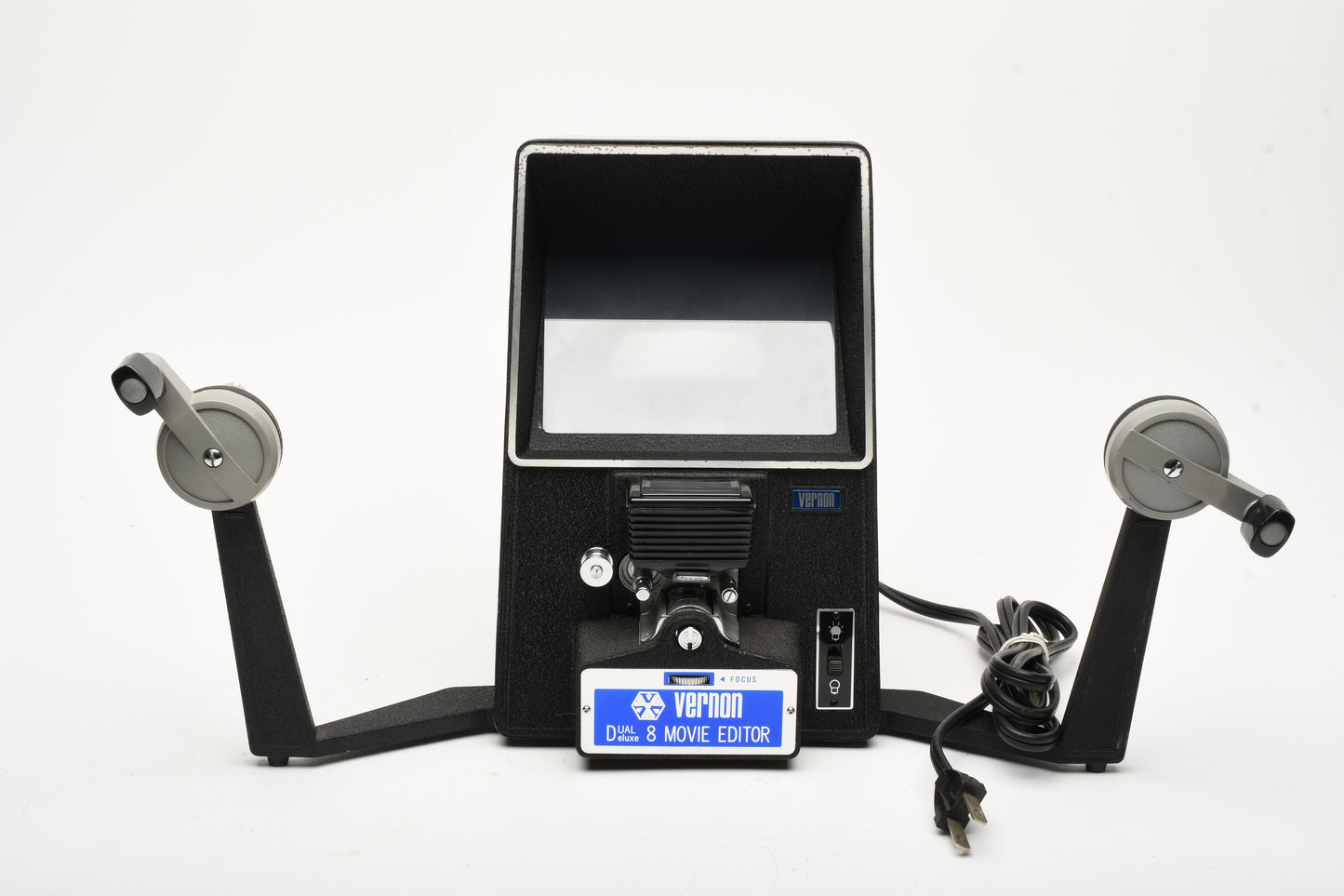 Vernon Dual 8 Deluxe Movie Film Editor, clean, tested, 5.5" Screen (Reg. 8 and S8)