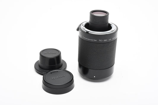 Nikon TC-301 2X Teleconverter w/Caps, Mint-