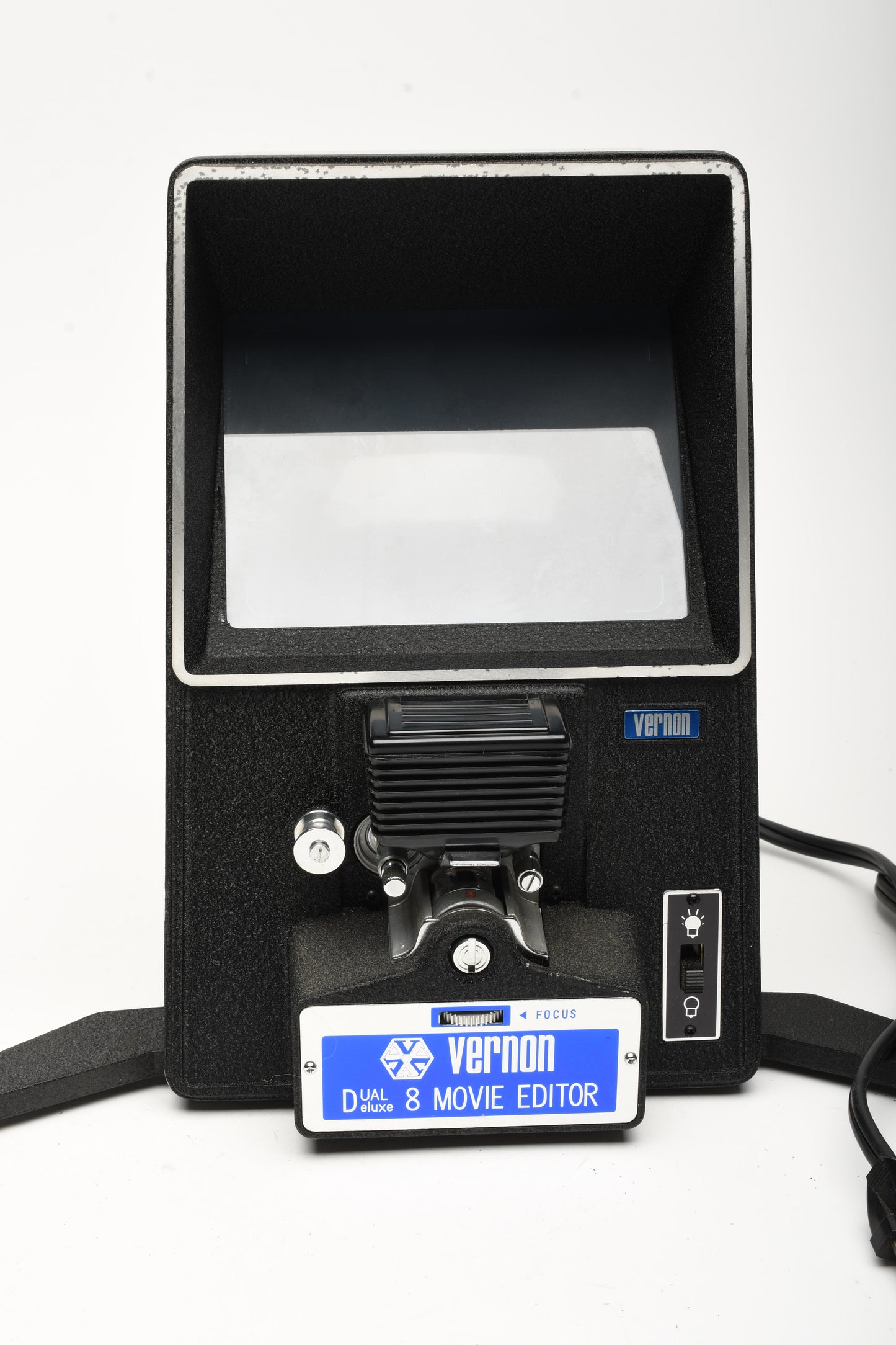 Vernon Dual 8 Deluxe Movie Film Editor, clean, tested, 5.5" Screen (Reg. 8 and S8)