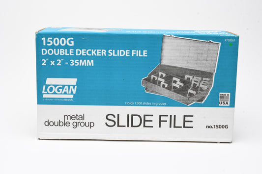 Logan Electric Slide File #1500G For 1500 2 x 2" Slides NIB #750561