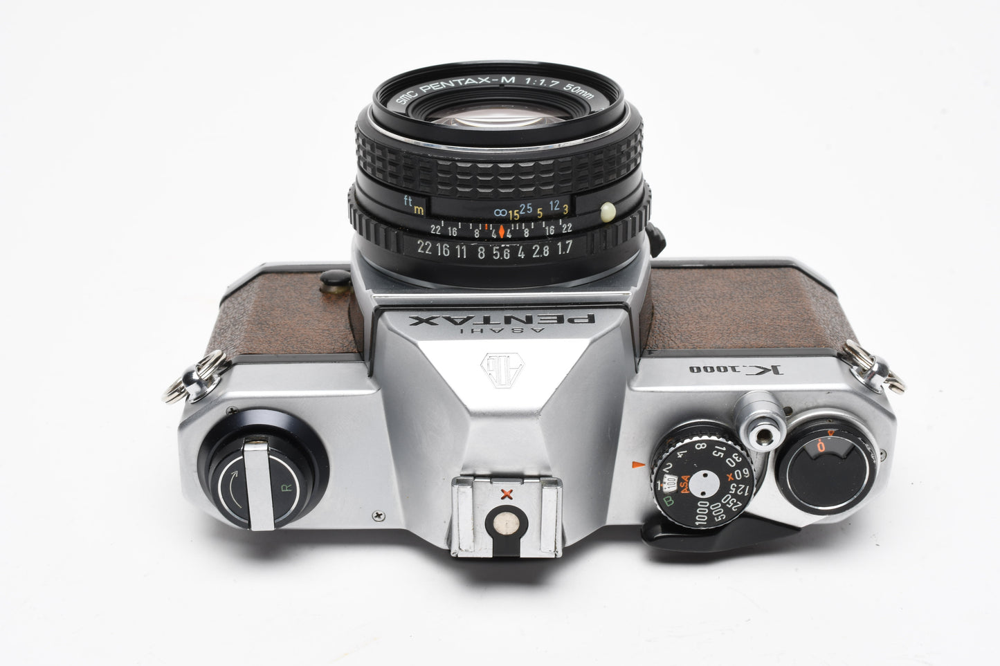 Pentax K1000 SE 35mm SLR brownw/50mm f1.7, Split Image, inst., Sky, new seals