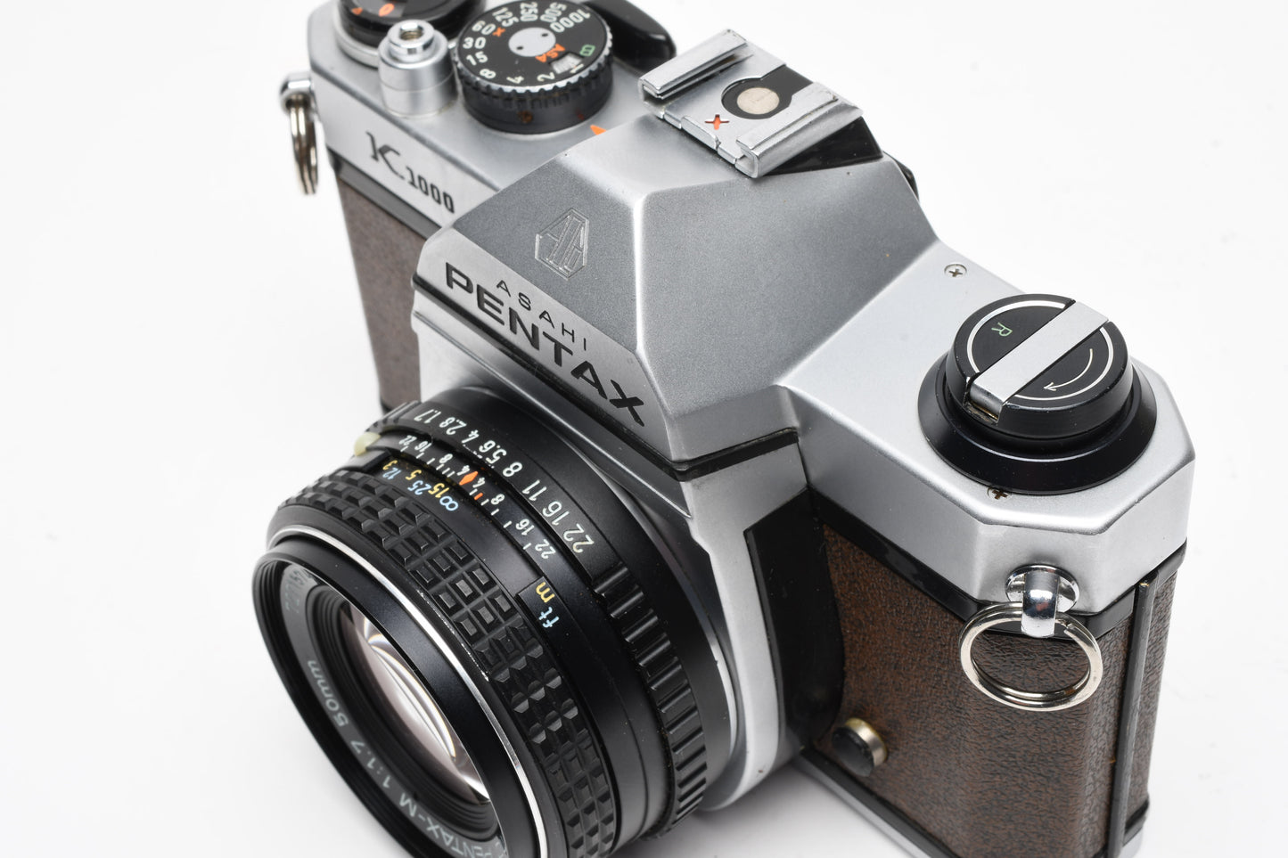 Pentax K1000 SE 35mm SLR brownw/50mm f1.7, Split Image, inst., Sky, new seals