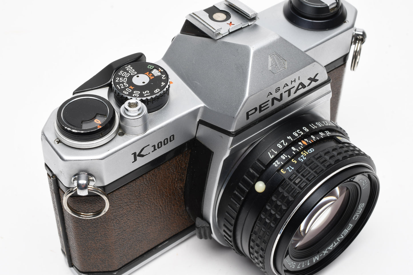 Pentax K1000 SE 35mm SLR brownw/50mm f1.7, Split Image, inst., Sky, new seals