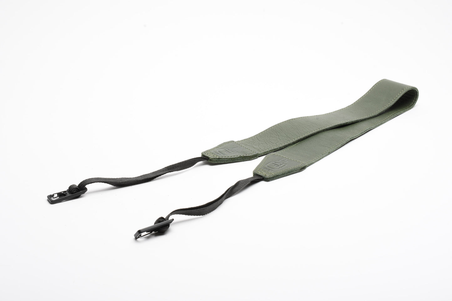 Lucky 2" leather quality camera strap (Olive green), Nice!