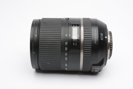 Tamron AF 16-300mm PZD Di II f3.5-6.3 zoom Nikon AF mount w/Lens hood, USA, Boxed