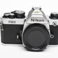 Nikon FM2 chrome 35mm SLR body, New seals, Accurate, Great!