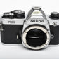 Nikon FM2 chrome 35mm SLR body, New seals, Accurate, Great!