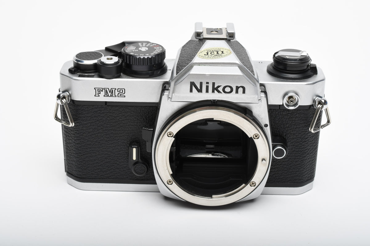 Nikon FM2 chrome 35mm SLR body, New seals, Accurate, Great!