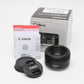 Canon EF 50mm f1.8 STM Prime lens, caps, barely used, Mint, boxed