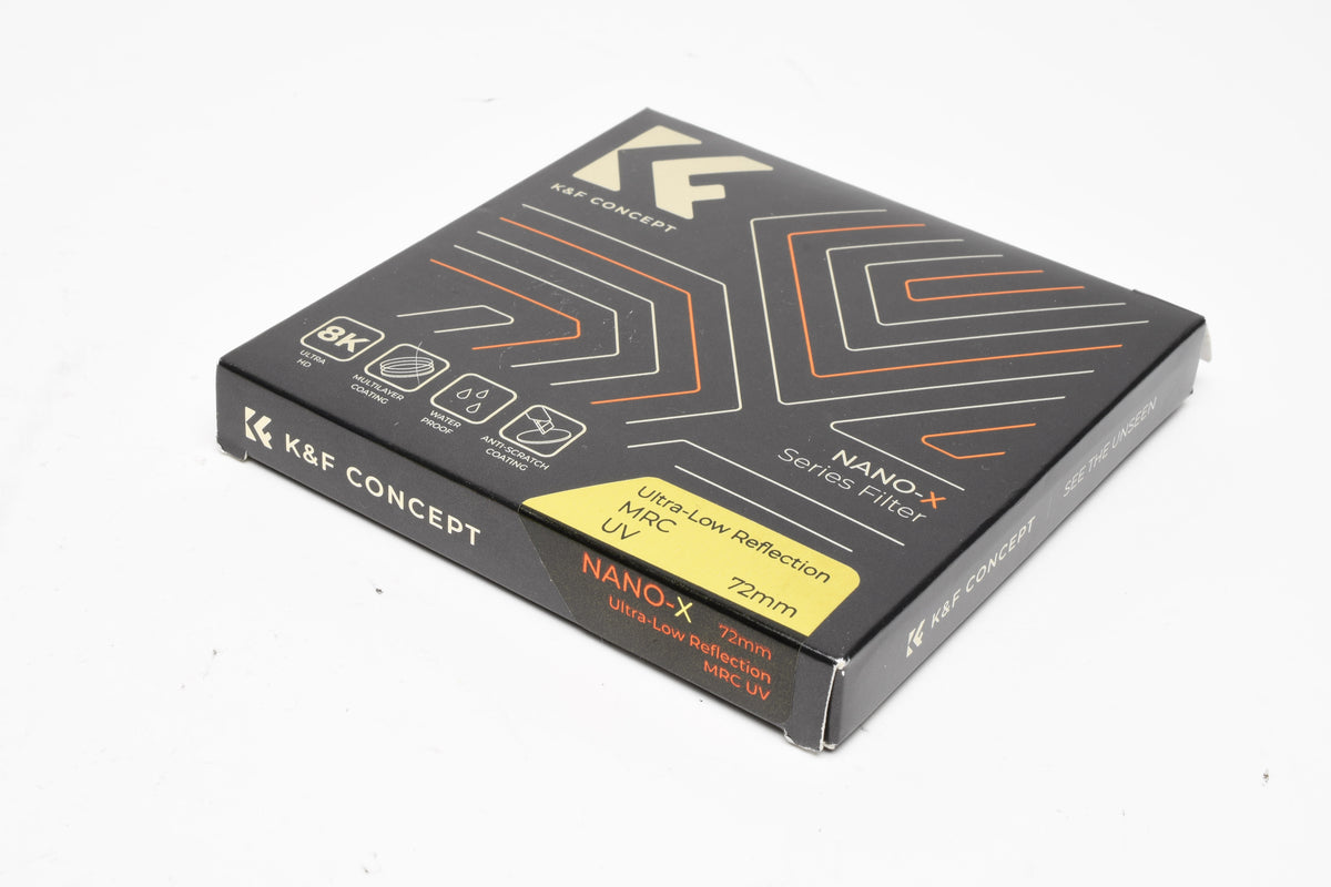 K&F Concept Nano-X Series Filter 72mm MRC UV w/Box, Jewel Case