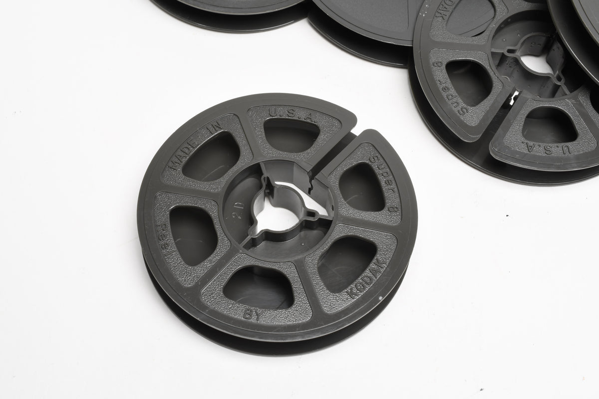 59X Super 8 50' Plastic movie film reel only (Dark Gray)