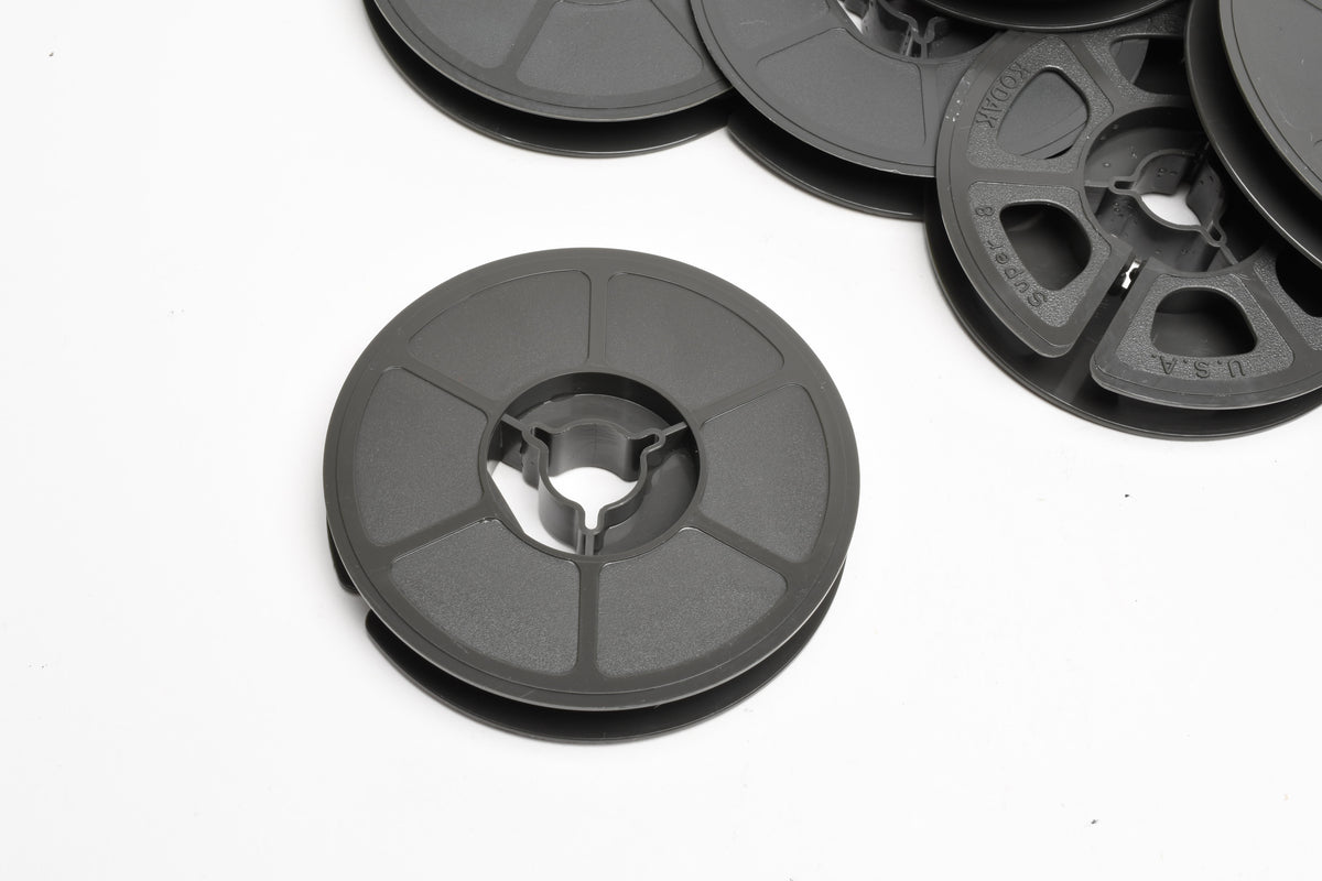 59X Super 8 50' Plastic movie film reel only (Dark Gray)