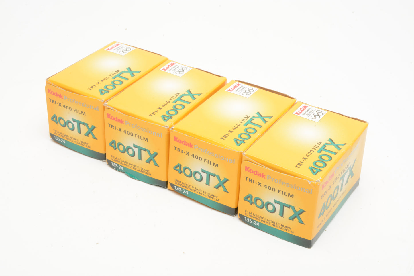 4X Rolls Kodak Tri-X TX 400ASA 135-24 B&W 35mm Film, Expired, Cold Stored