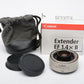 Canon EF 1.4X II extender teleconverter w/caps, pouch box, gently used, Mint-