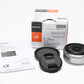 Sony 16mm f2.8 SEL16F28 wide angle E-mount lens, caps, boxed, Mint