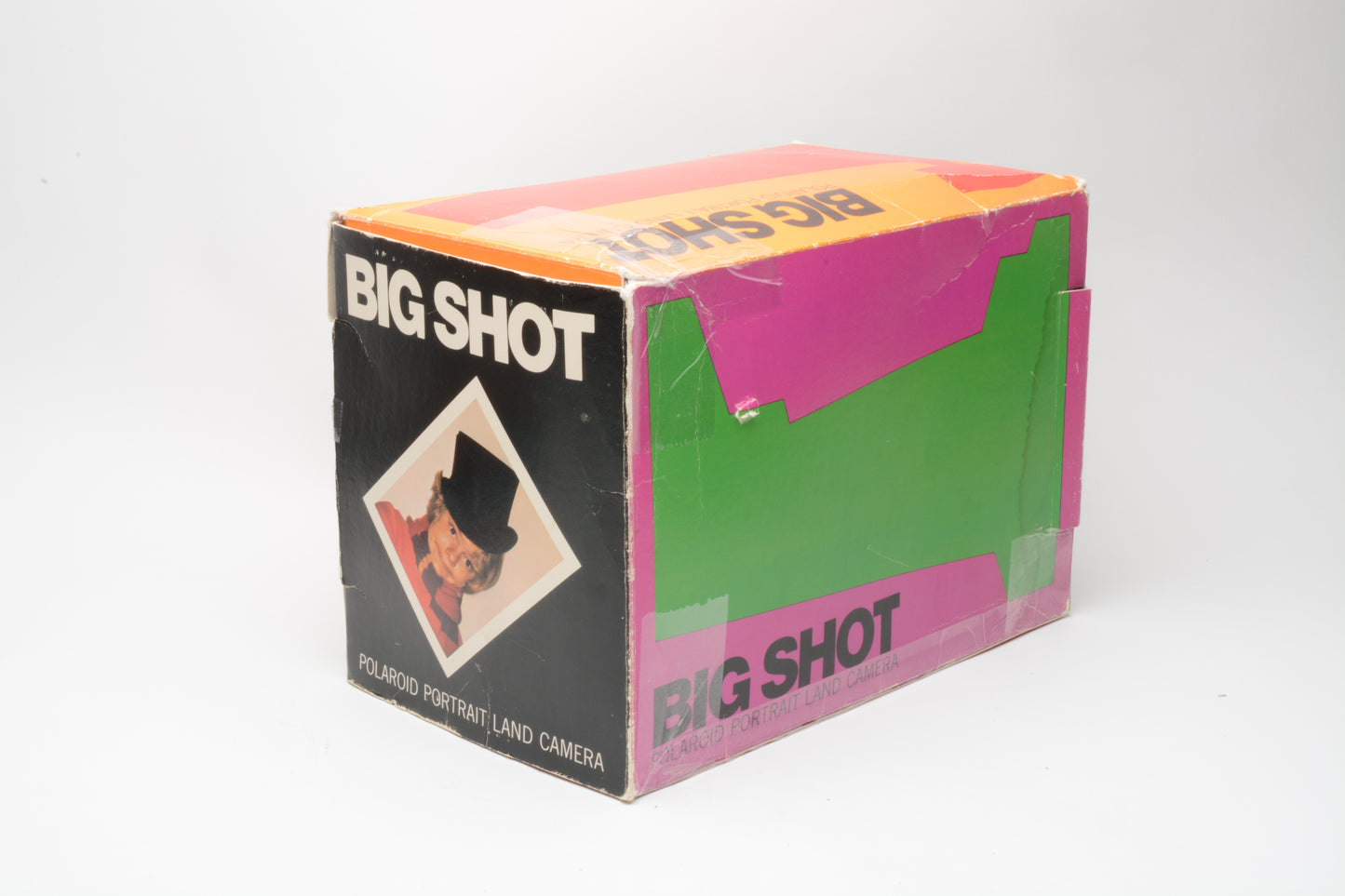 Polaroid Big Shot in box w/14X Flash cubes, nice & clean, works!