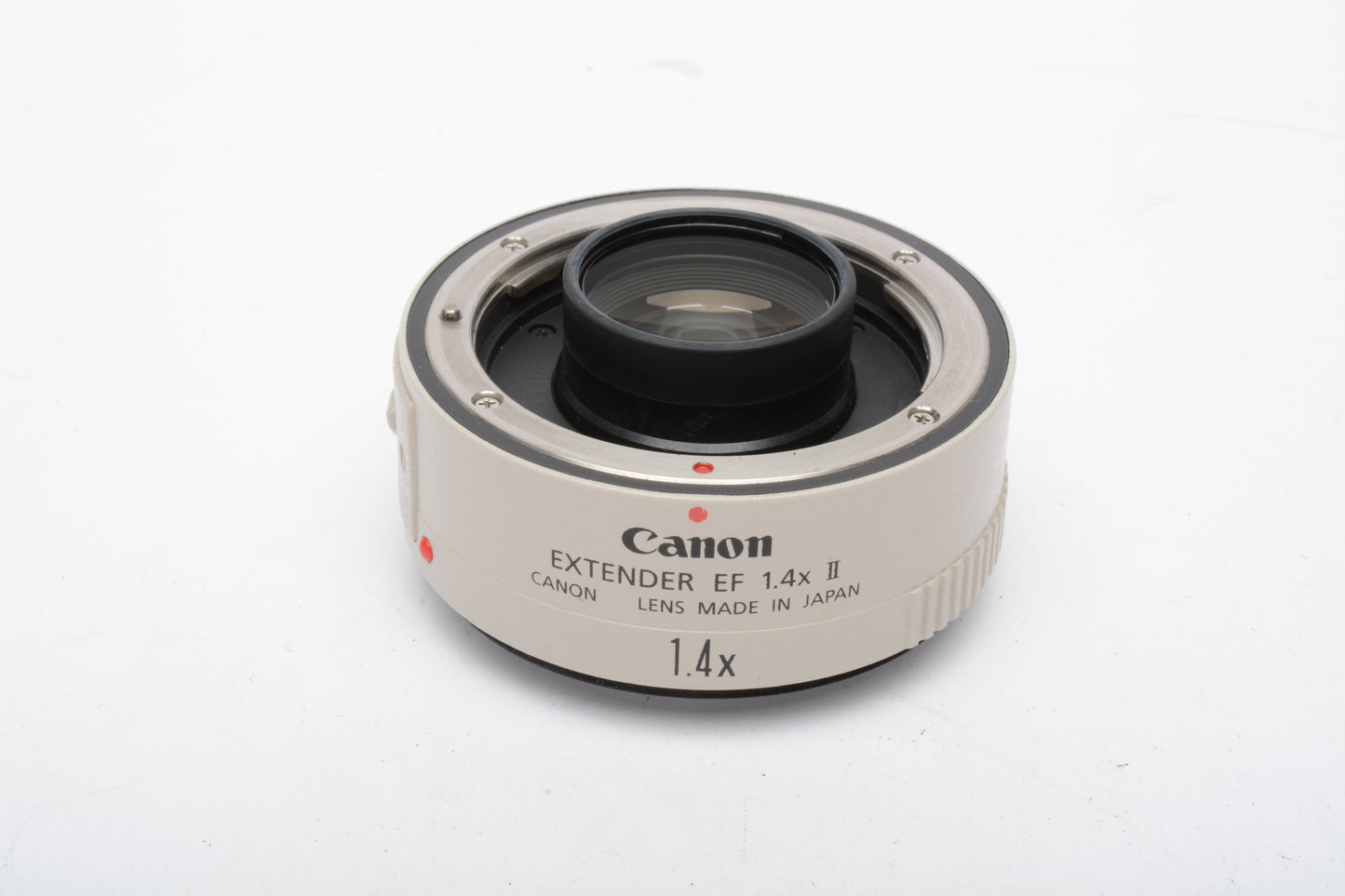 Canon EF 1.4X II extender teleconverter w/caps, pouch box, gently used, Mint-