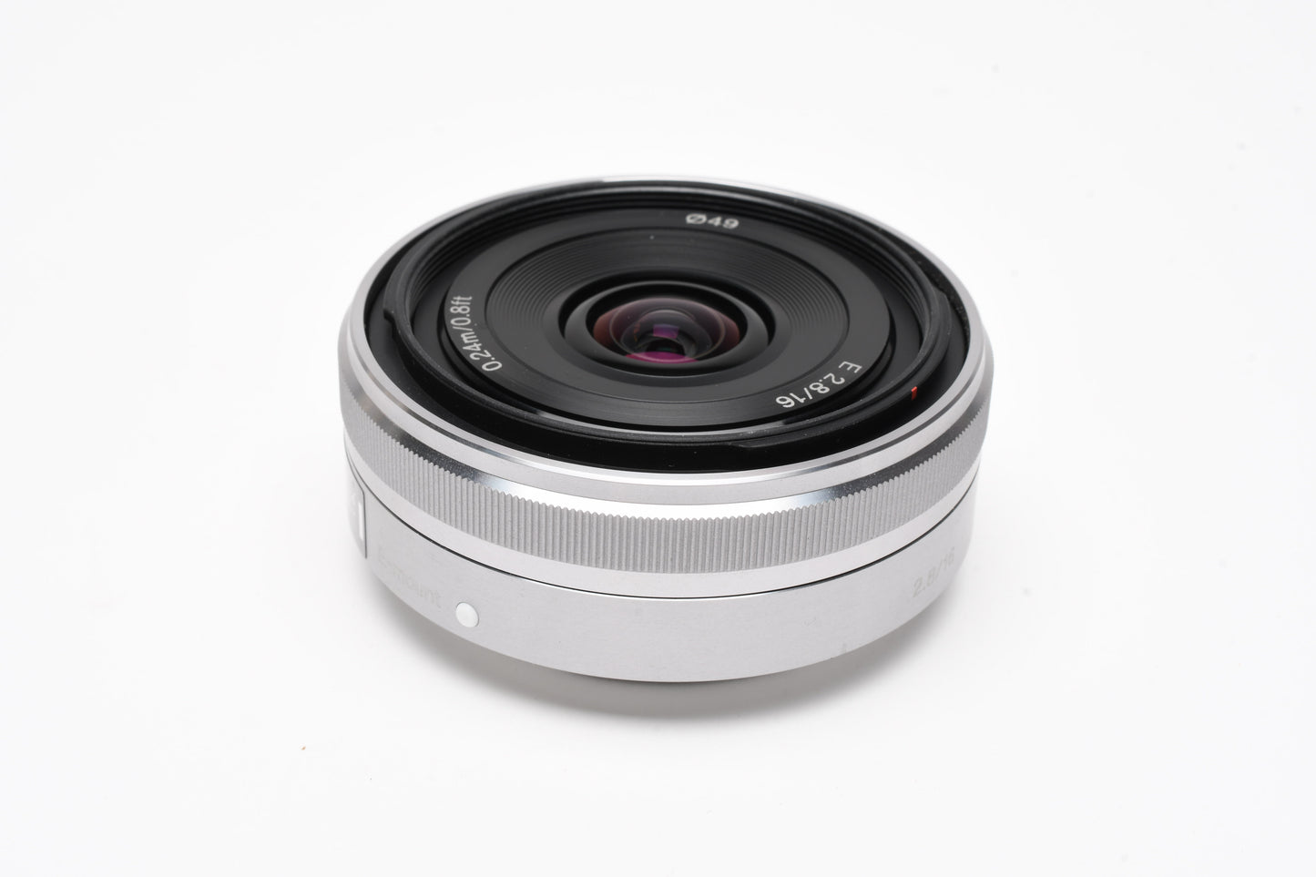 Sony 16mm f2.8 SEL16F28 wide angle E-mount lens, caps, boxed, Mint