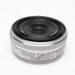 Sony 16mm f2.8 SEL16F28 wide angle E-mount lens, caps, boxed, Mint