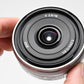 Sony 16mm f2.8 SEL16F28 wide angle E-mount lens, caps, boxed, Mint