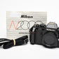 Nikon N2000 35mm SLR Body Only Tested, Great! w/Manual, Strap