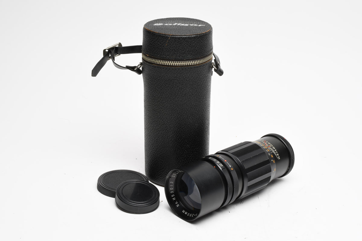 Soligor 200mm f4.5 Telephoto Lens w/ Hard Case