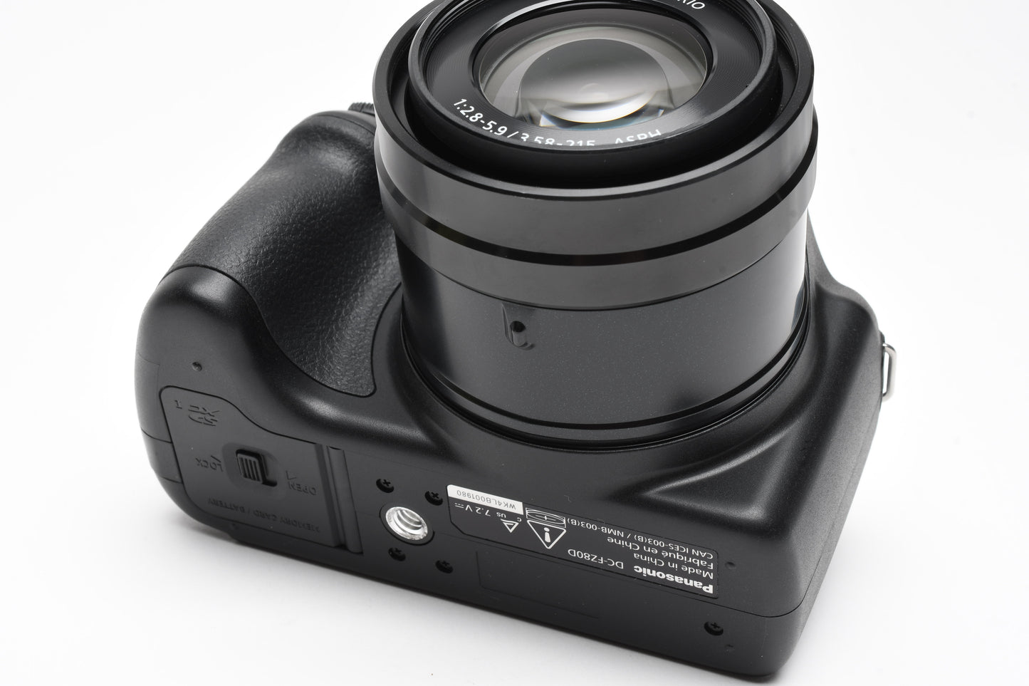 Panasonic Lumix DC-FZ80D 18.1MP Digital Point&Shoot 4K, 2Batts, Mint-