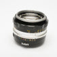 Nikon Nikkor 50mm f1.4 (Non-AI) Prime lens, caps, Case, Good!