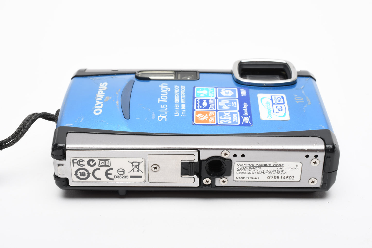 Stylus Tough 6000 10MP Digital Point&Shoot, Tested, Nice