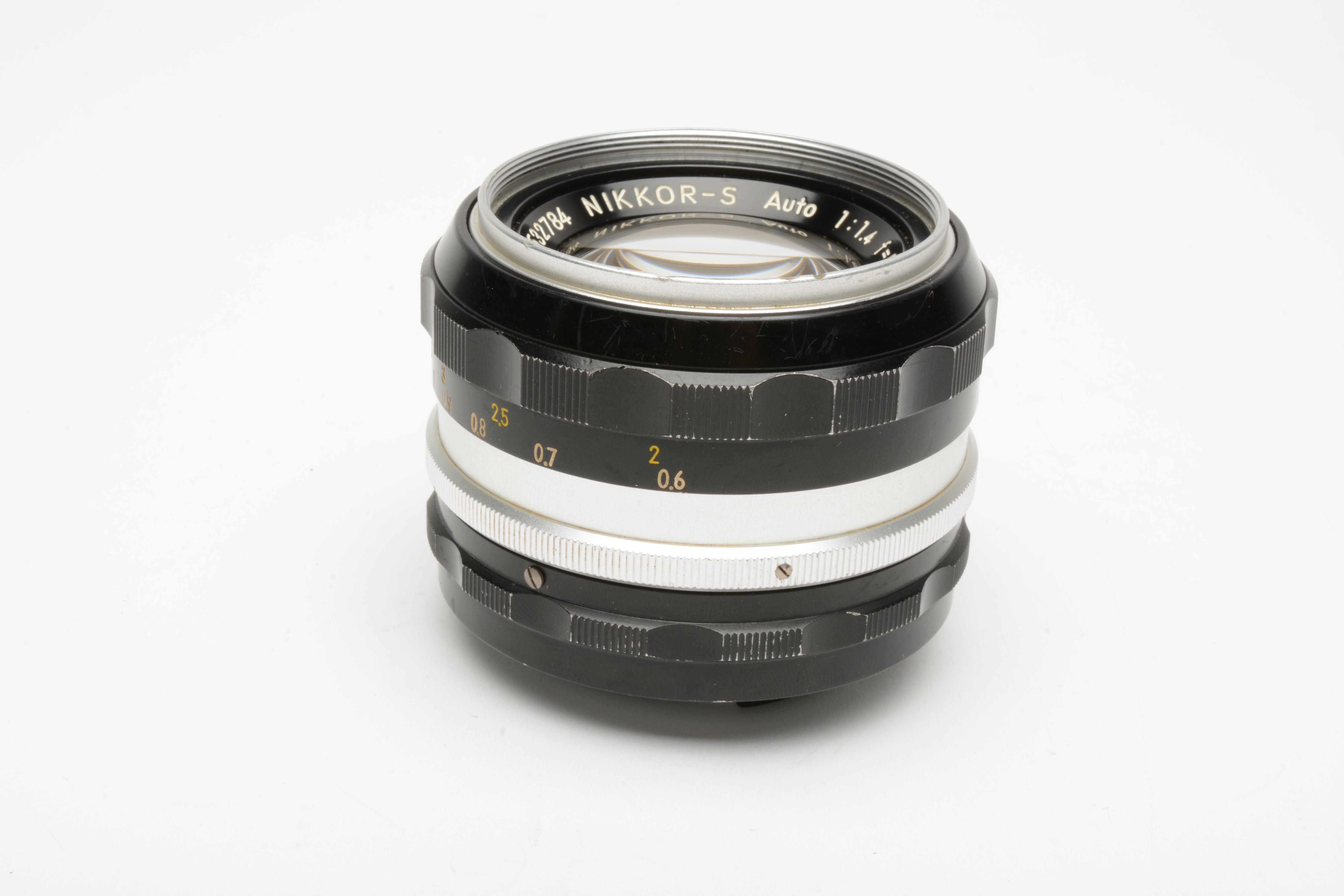 Nikon Nikkor 50mm f1.4 (Non-AI) Prime lens, caps, Case, Good