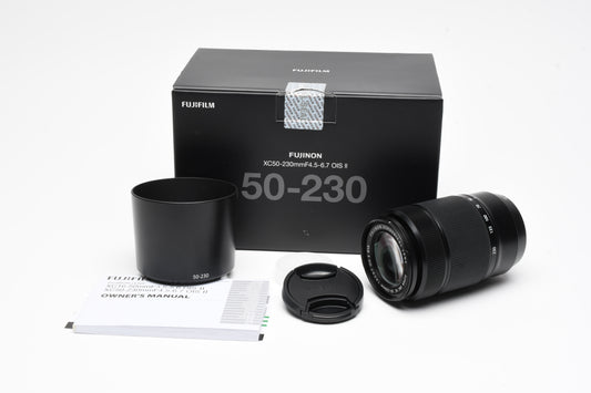 Fujifilm Super EBC XC 50-230mm F4.5-6.7 OIS II Zoom lens, Mint, Boxed