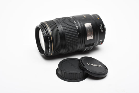 Canon EF 75-300mm f4-5.6 IS USM zoom lens, Caps, Very clean