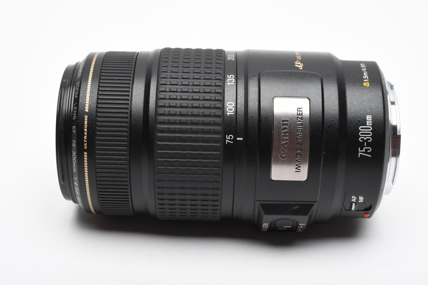 Canon EF 75-300mm f4-5.6 IS USM zoom lens, Caps, Very clean