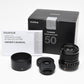 Fujifilm Fujinon XF 50mm f2 R WR lens, Mint-, Boxed, USA