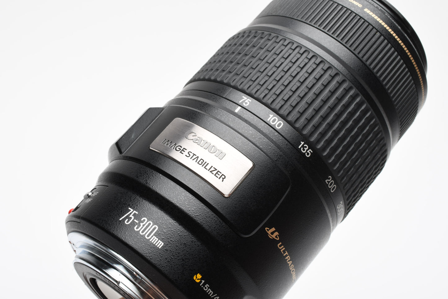 Canon EF 75-300mm f4-5.6 IS USM zoom lens, Caps, Very clean