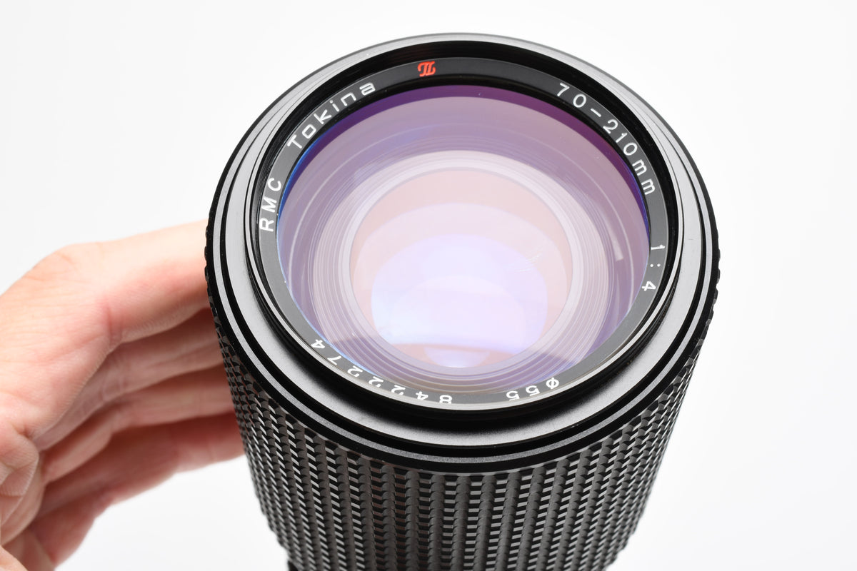 Tokina RMC 70-210mm f4 tele zoom lens for Minolta MD, Pouch, caps, Great