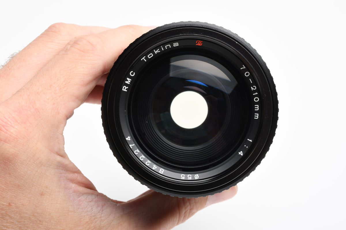 Tokina RMC 70-210mm f4 tele zoom lens for Minolta MD, Pouch, caps, Great