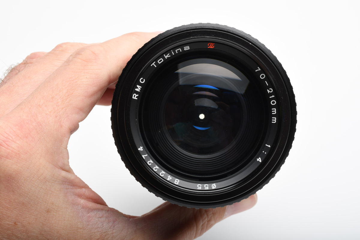 Tokina RMC 70-210mm f4 tele zoom lens for Minolta MD, Pouch, caps, Great