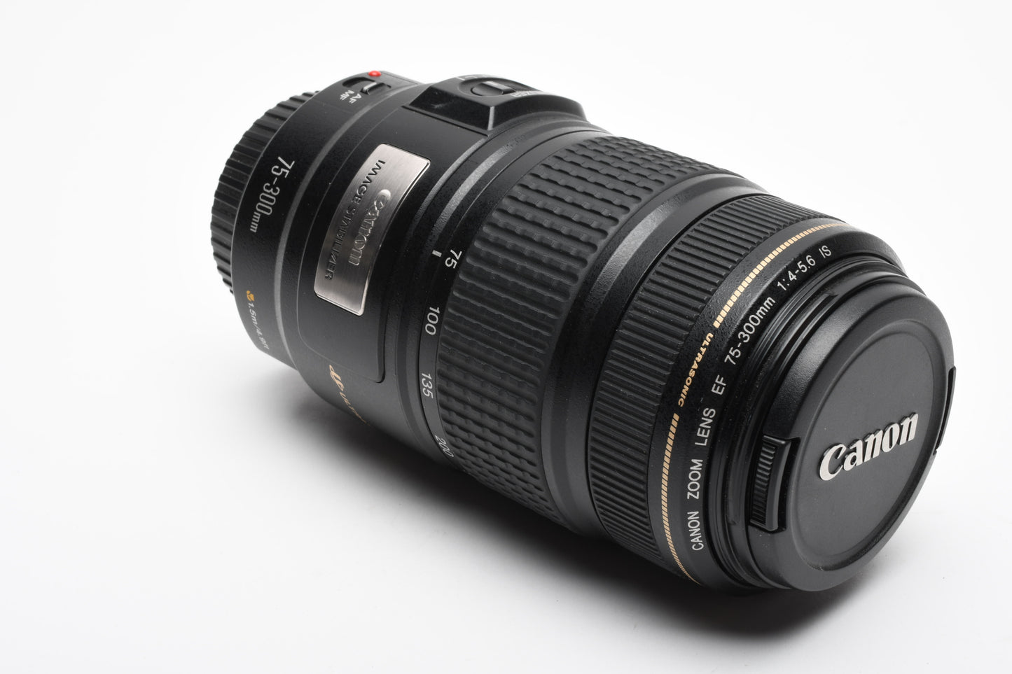 Canon EF 75-300mm f4-5.6 IS USM zoom lens, Caps, Very clean