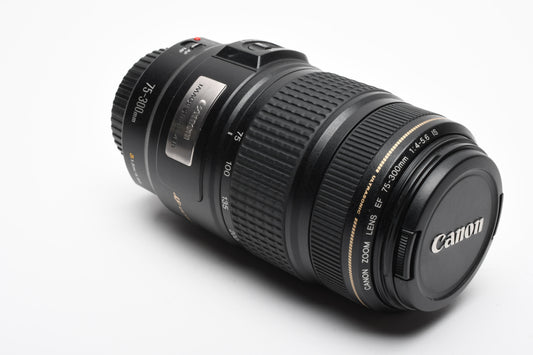 Canon EF 75-300mm f4-5.6 IS USM zoom lens, Caps, Very clean