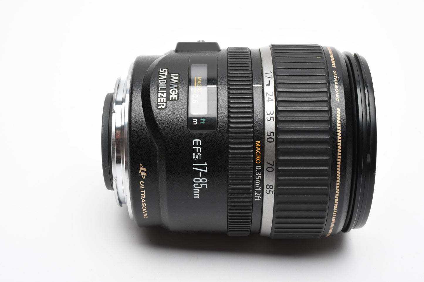 Canon EFS 17-85mm f4-5.6 IS USM zoom lens, caps, good & clean
