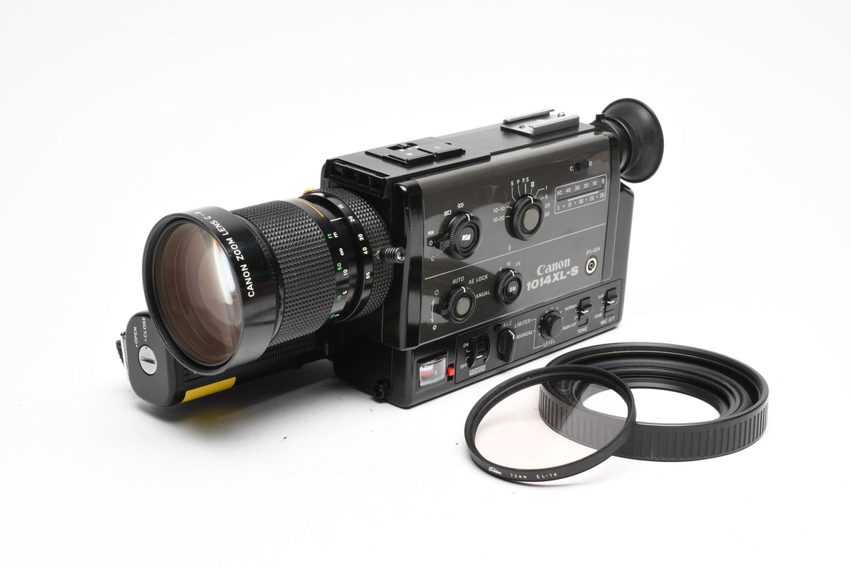 Canon 1014 XL-S Super 8 8mm Film Movie Camera 6.5-65mm F/1.4, Parts or Repair