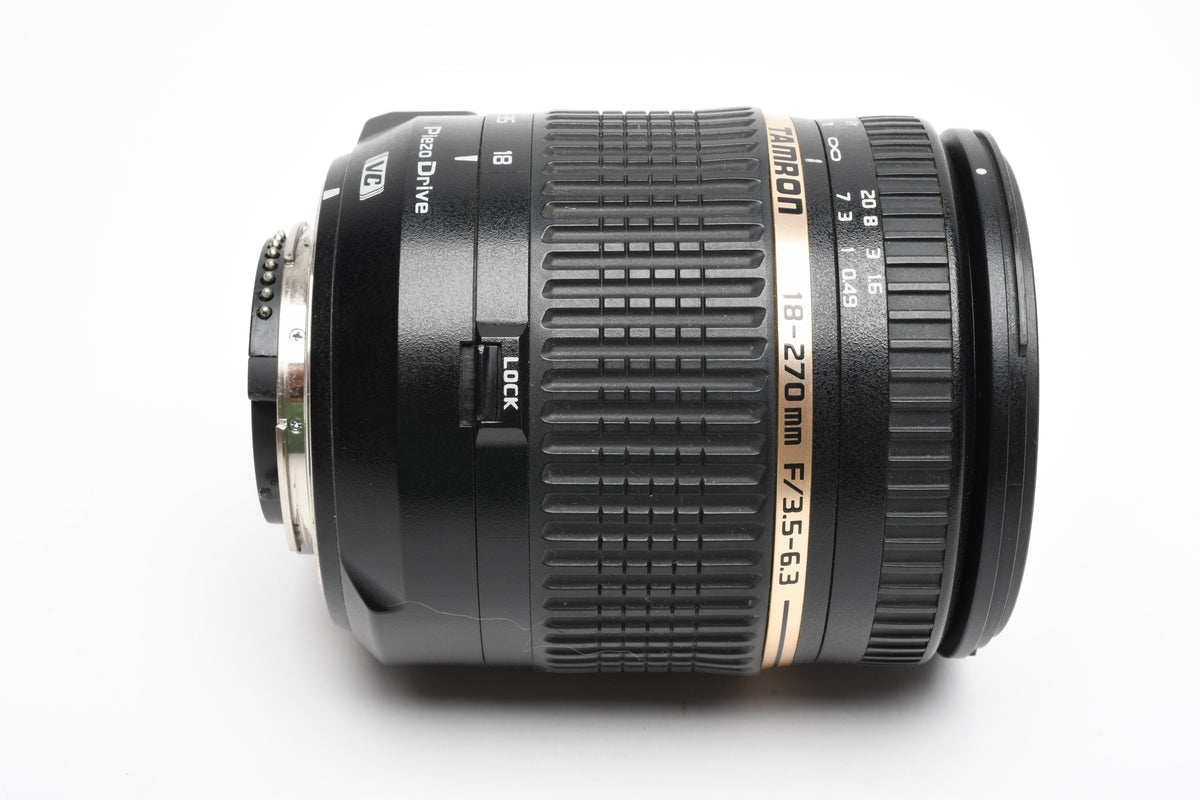 Tamron AF 18-270mm f3.5-6.3 Di II VC Zoom Lens B008 for Nikon w/Hood