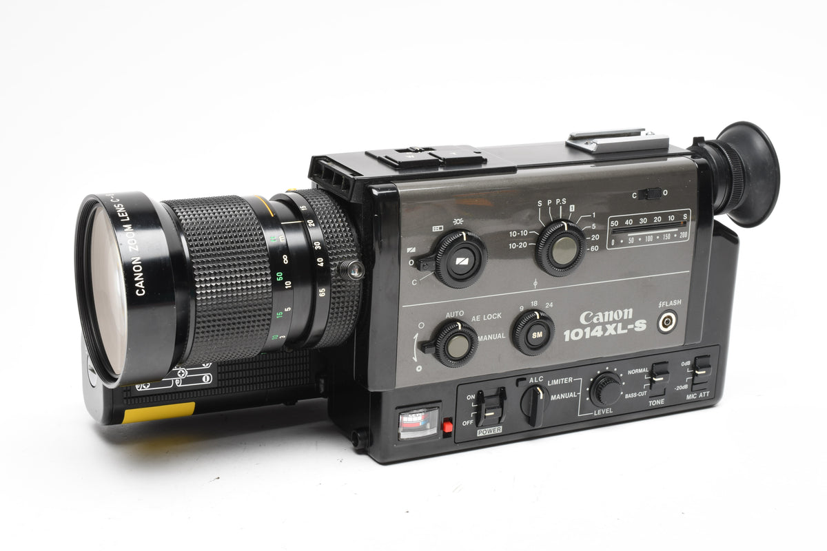 Canon 1014 XL-S Super 8 8mm Film Movie Camera 6.5-65mm F/1.4, Parts or Repair