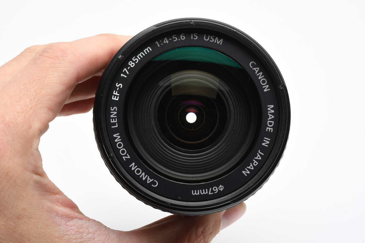 Canon EFS 17-85mm f4-5.6 IS USM zoom lens, caps, good & clean