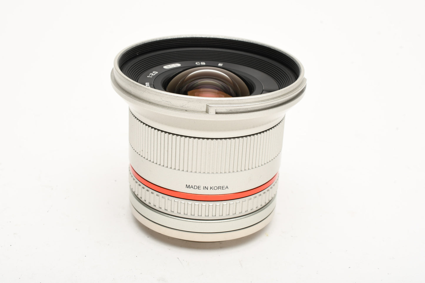 Rokinon 12mm f2 NCS CS Lens for Sony E-Mount Silver, w/Hood