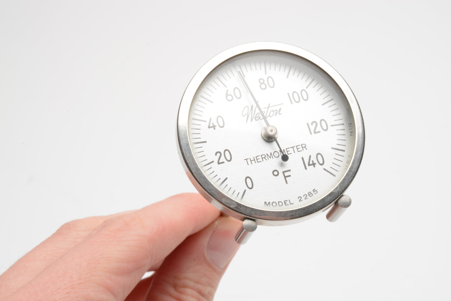 Weston Dial Thermometer Model 2265 (~6" long, ~1.75" dial), Mint-