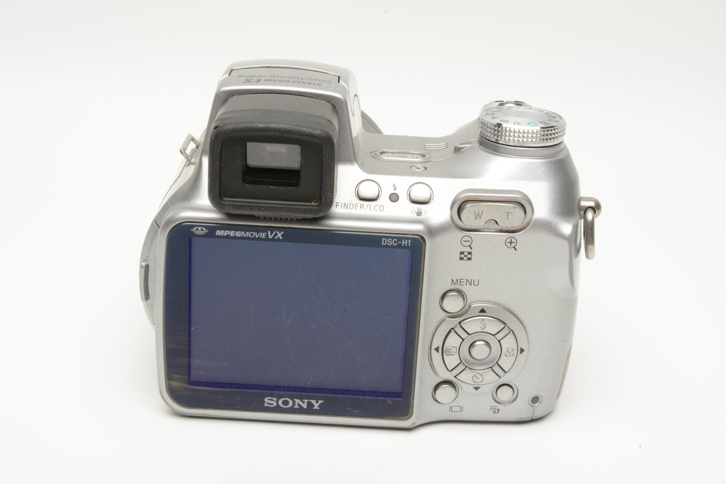 Sony DSC-H1 5.1MP Digital Point&Shoot camera, stick, cap, tested